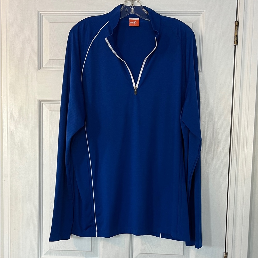 2/$20 Puma Royal Blue Quarter-Zip Pullover